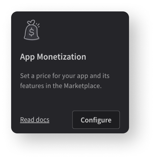 LiveChat App Monetization block