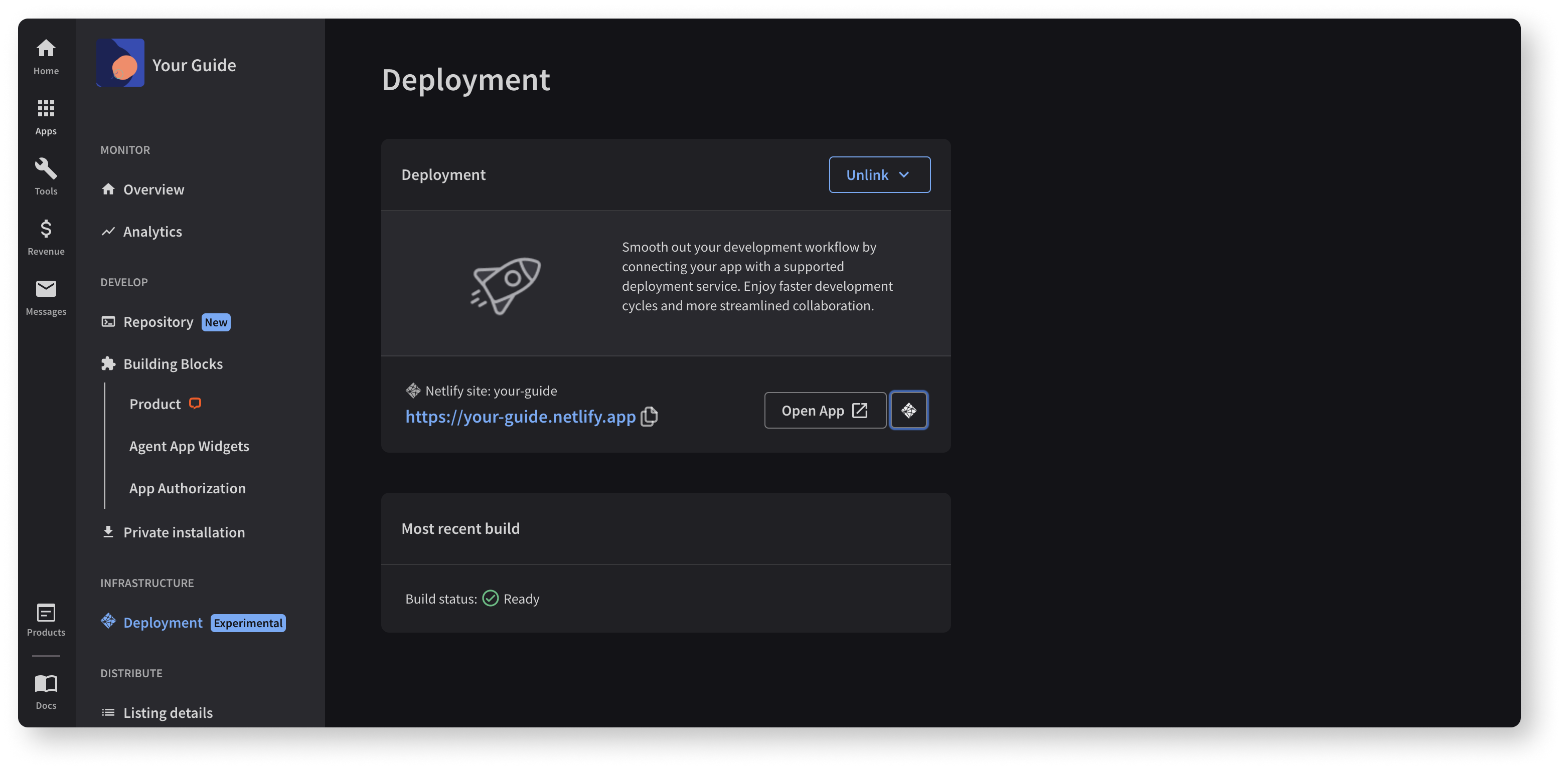 LiveChat Dev Console Deployment set