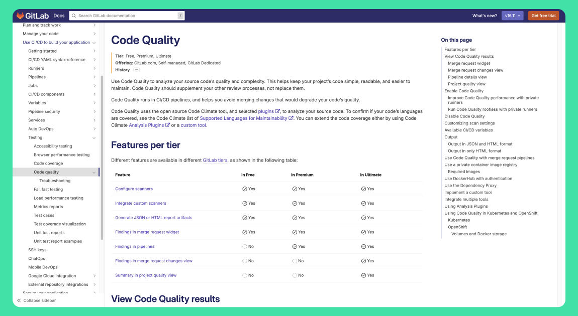 GitLab's Code Quality