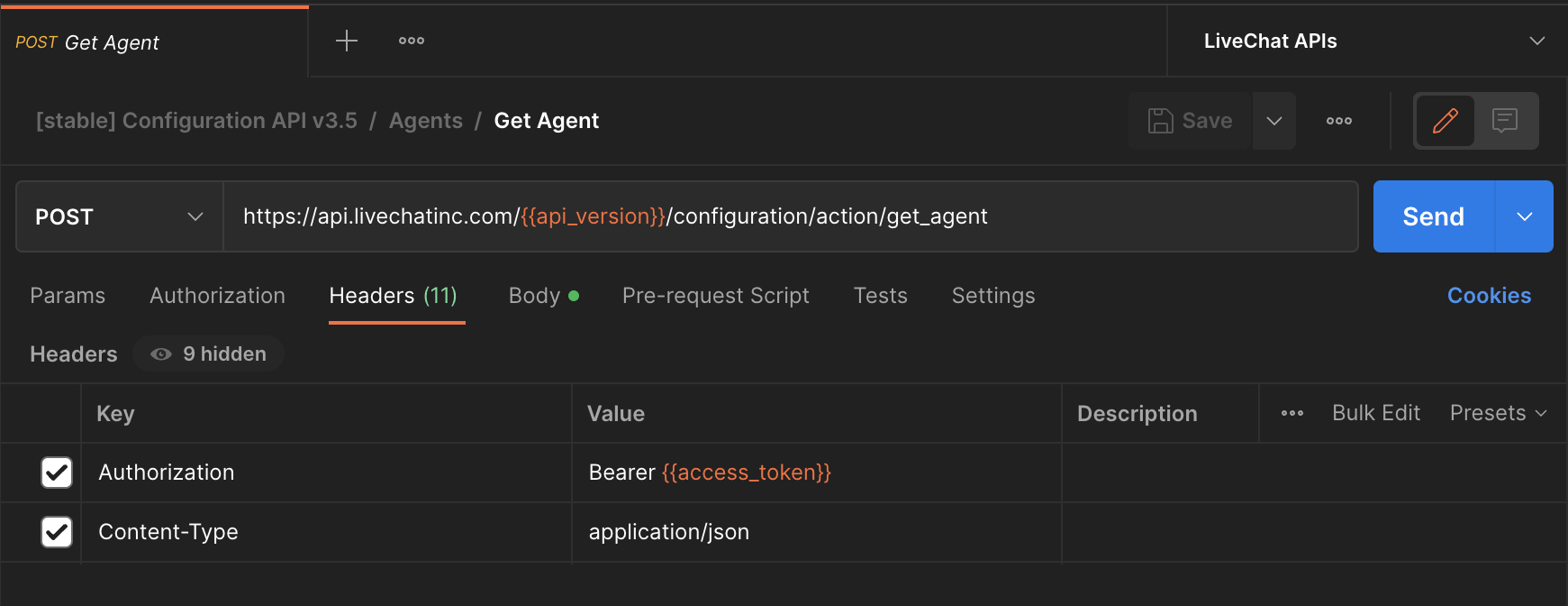 Create an API request with Postman